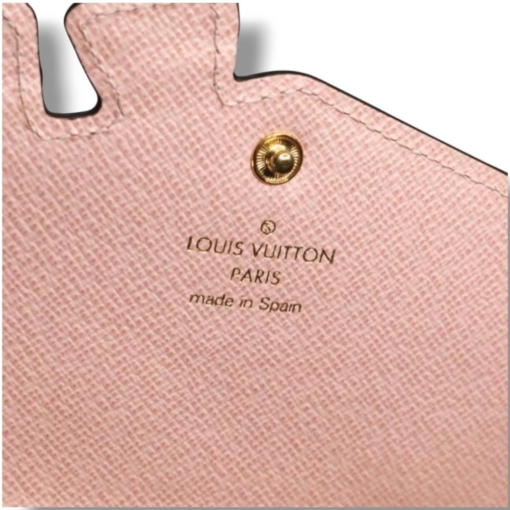 LOUIS VUITTON Victorine Pink Bird Long Wallet Portefeuille Sala Rose Ballerine
